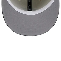 Casquette ajustée Chrome 59FIFTY Miami Marlins de New Era pour homme, couleur crème