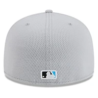 Men's New Era Gray Miami Marlins 2025 MLB Clubhouse 59FIFTY Fitted Hat