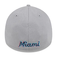 Casquette flexible New Era Miami Marlins Active Pivot 39THIRTY pour hommes