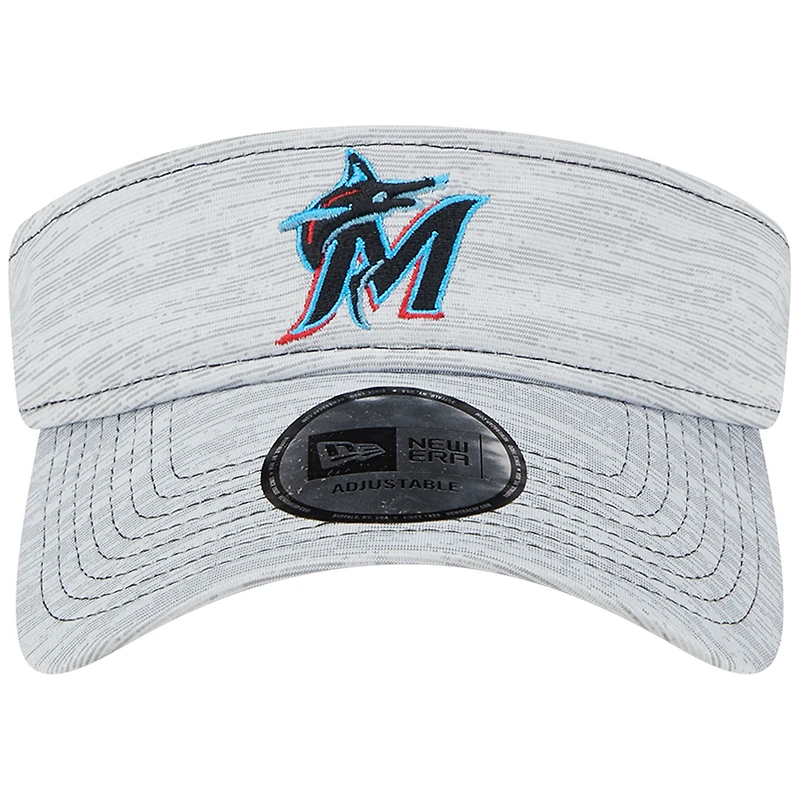 Visière réglable pour homme New Era Miami Marlins grise