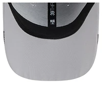 Men's New Era Gray Miami Marlins Linear 39THIRTY Flex Hat
