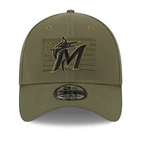 Men's New Era  Green Miami Marlins 2023 Armed Forces Day 39THIRTY Flex Hat