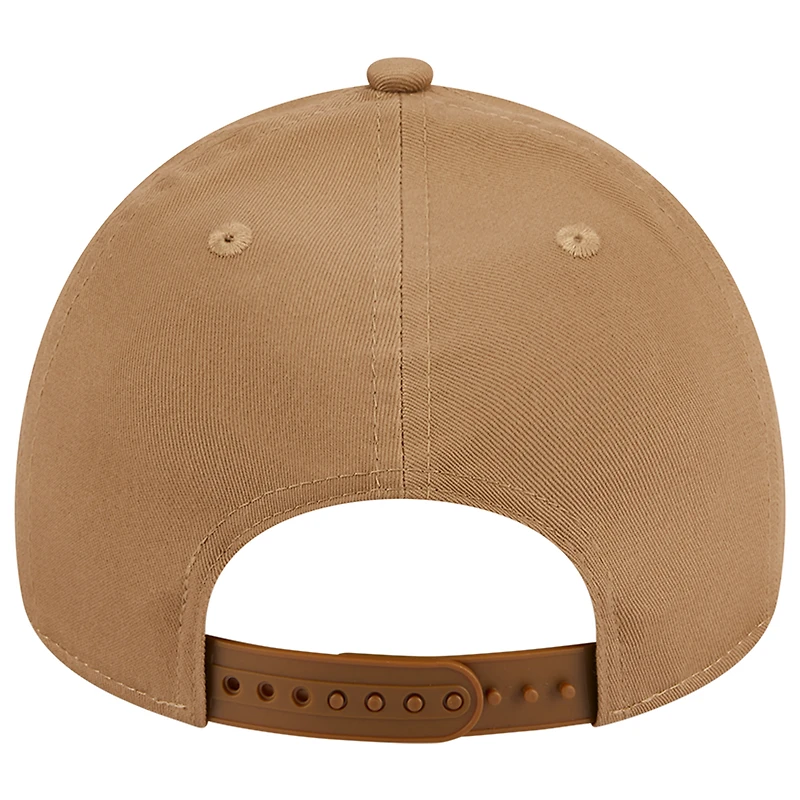 Men's New Era Khaki Miami Marlins A-Frame 9FORTY Adjustable Hat