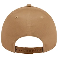 Men's New Era Khaki Miami Marlins A-Frame 9FORTY Adjustable Hat