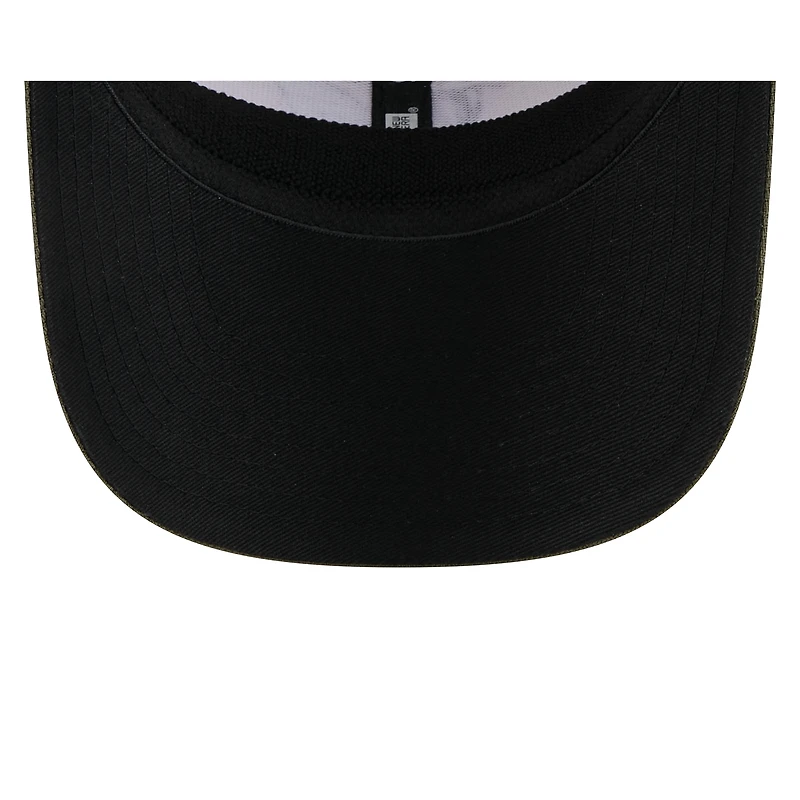 Men's New Era Light Beige/Olive Miami Marlins 2025 Armed Forces Day 9SEVENTY Stretch-Snap Hat