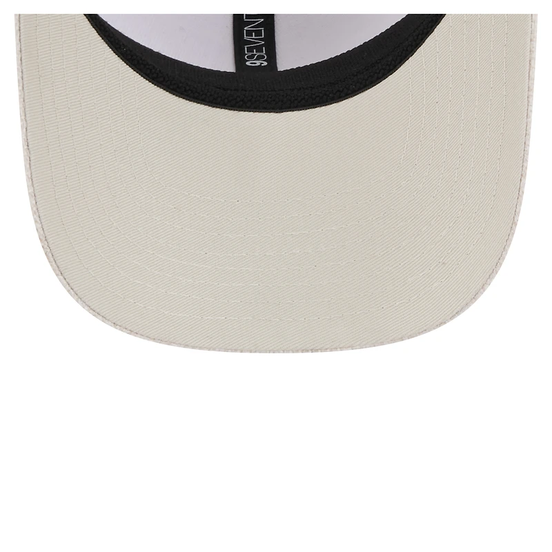Casquette extensible à boutons-pression Flawless 9SEVENTY de Miami Marlins de New Era pour homme, beige clair