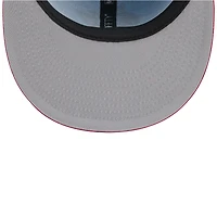 Casquette ajustée New Era 59FIFTY bleu clair/rouge Miami Marlins 2025 pour homme
