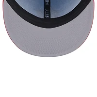 Men's New Era Light Blue/Red Miami Marlins 2025 Fourth of July 9FIFTY Snapback Hat