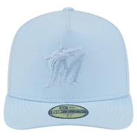 Men's New Era  Light Blue Miami Marlins Color Pack A-Frame 59FIFTY Fitted Hat
