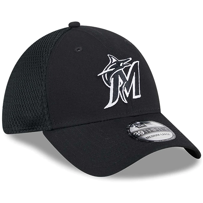 Casquette Neo 39THIRTY Flex Miami Marlins de New Era pour homme