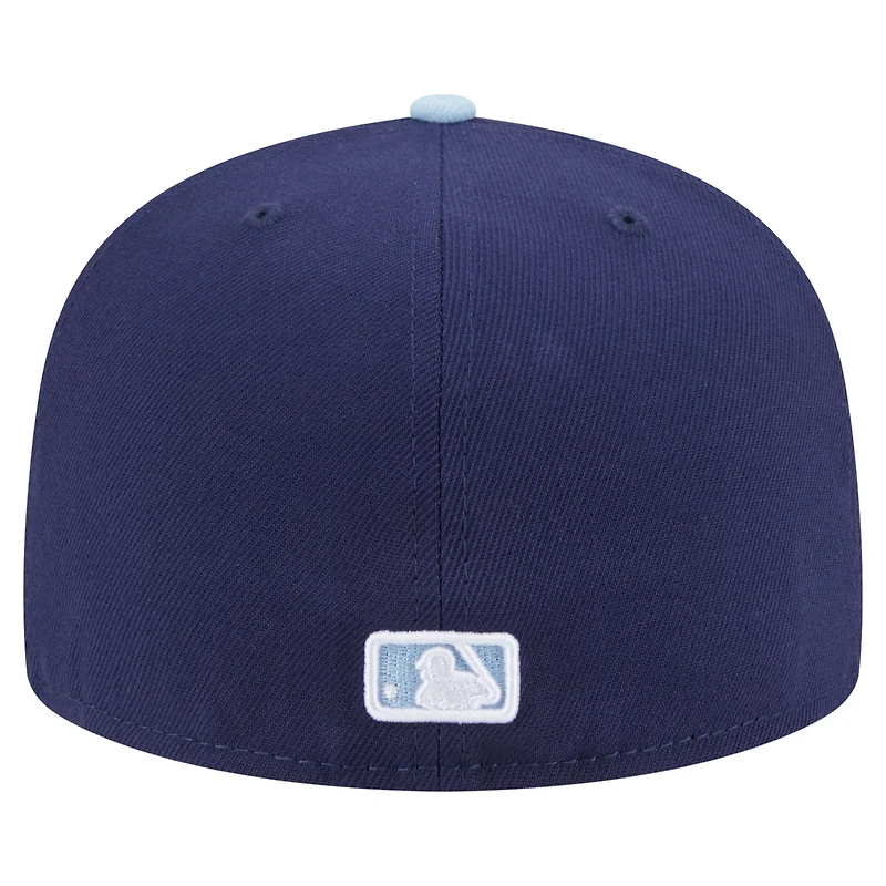 Men's New Era Navy/Light Blue Miami Marlins Color Pack 2-Tone 59FIFTY Fitted Hat