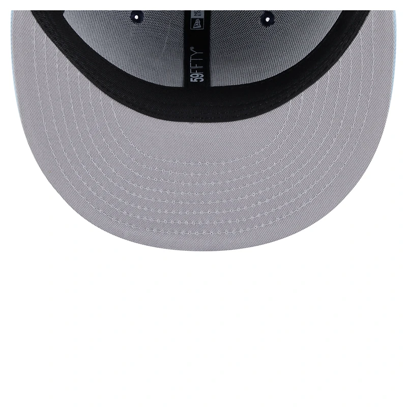 Men's New Era Navy/Light Blue Miami Marlins Color Pack 2-Tone 59FIFTY Fitted Hat