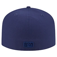 Men's New Era Navy Miami Marlins Color Pack A-Frame 59FIFTY Fitted Hat