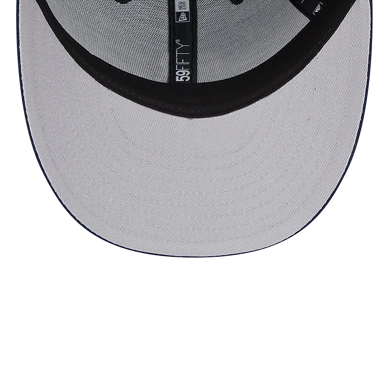 Casquette ajustée 59FIFTY Miami Marlins Oceanside Low Profile pour homme New Era bleu marine