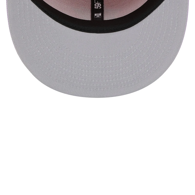 Men's New Era Red/Lavender Miami Marlins Spring Color Two-Tone 59FIFTY Fitted Hat