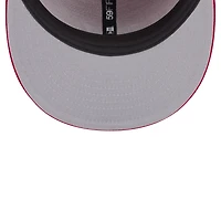 Casquette ajustée 59FIFTY avec logo blanc Miami Marlins New Era rouge pour homme