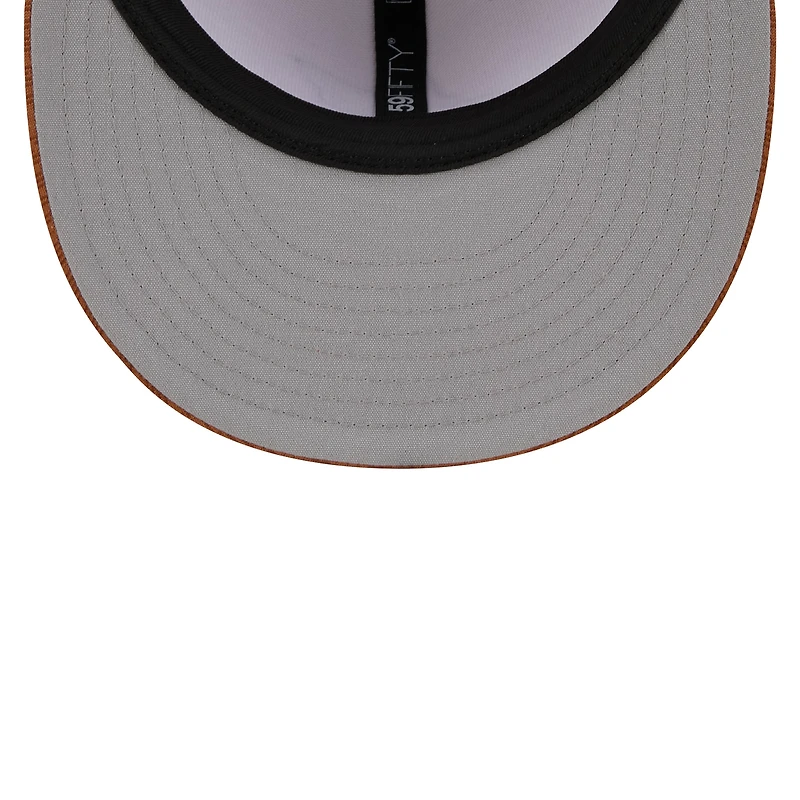 Casquette ajustée Miami Marlins 2024 Clubhouse 59FIFTY New Era pierre/marron pour hommes