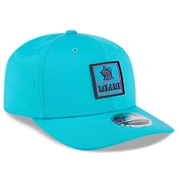 Casquette ajustable 9SEVENTY City Connect 2025 des Marlins de Miami New Era pour homme, bleu sarcelle