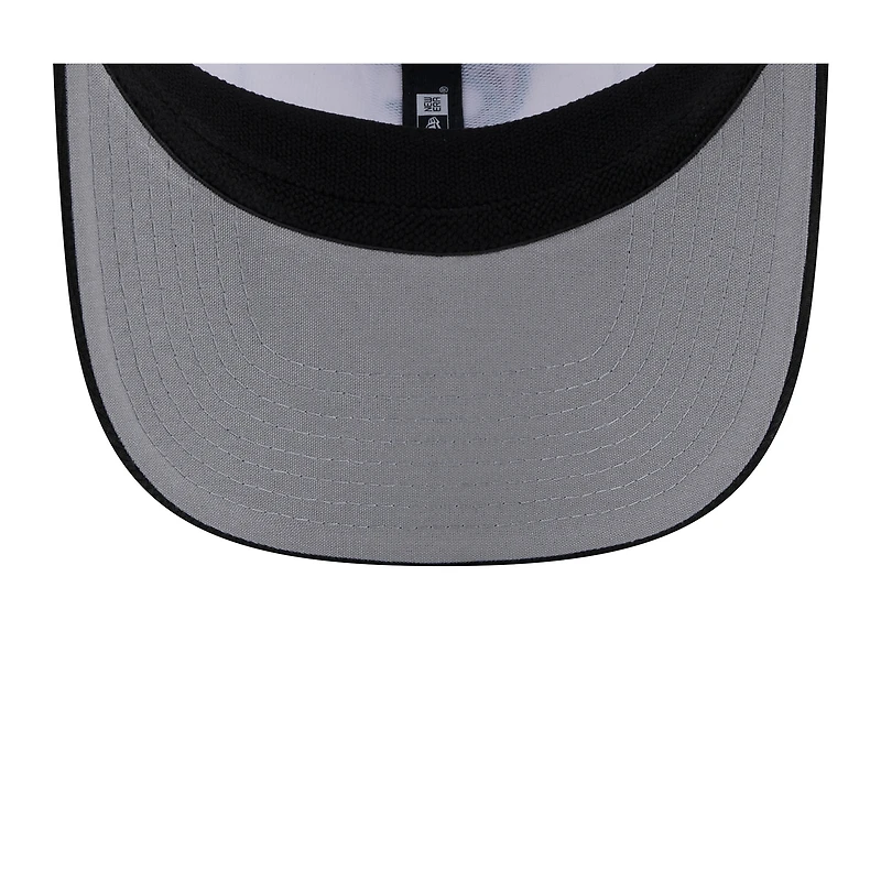 Men's New Era  White/Black Miami Marlins 2025 Batting Practice 9SEVENTY Stretch-Snap Trucker Hat