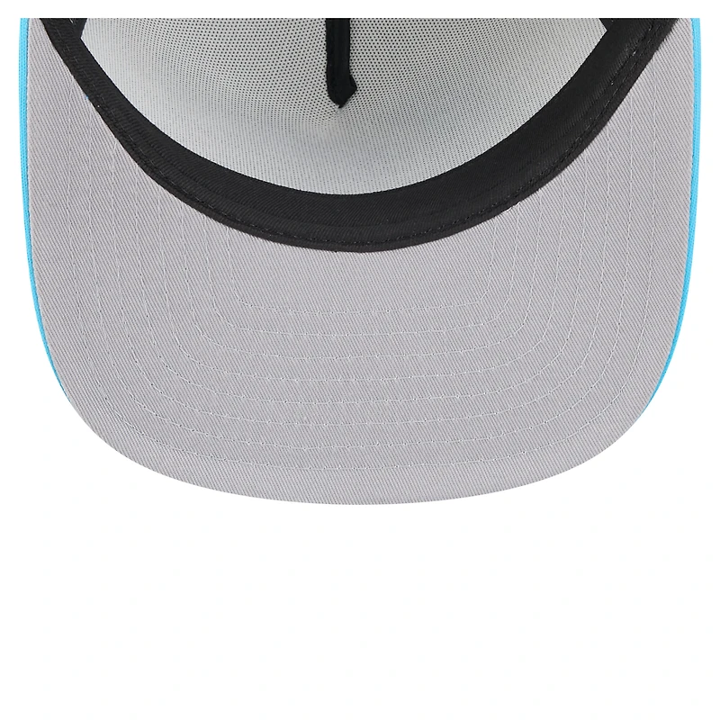 Men's New Era White/Blue Miami Marlins Retro Script Trucker 9FIFTY Snapback Hat