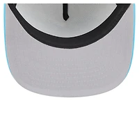 Men's New Era White/Blue Miami Marlins Retro Script Trucker 9FIFTY Snapback Hat