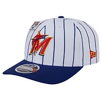 Men's New Era White/Royal Miami Marlins 2024 Big League Chew Original 9SEVENTY Adjustable Hat
