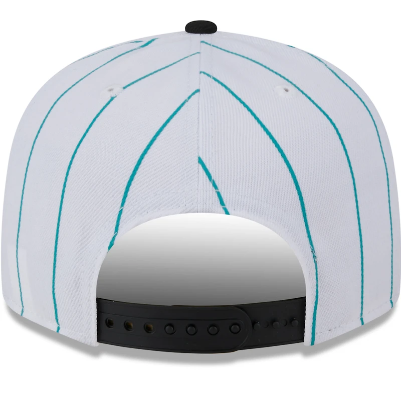 Casquette Snapback 9FIFTY New Era pour hommes, Miami Marlins 2024 Batting Practice, blanche