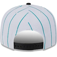 Casquette Snapback 9FIFTY New Era pour hommes, Miami Marlins 2024 Batting Practice, blanche