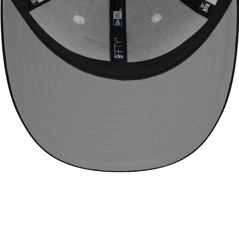 Men's New Era  White Miami Marlins 2025 Batting Practice Low Profile 9FIFTY Snapback Hat