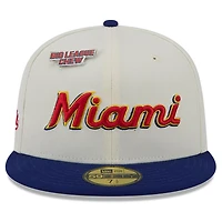 Casquette ajustée New Era Miami Marlins Big League Chew Original 59FIFTY blanche pour homme