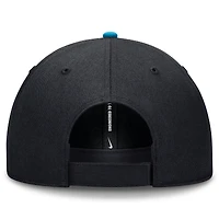 Men's Nike Black/Blue Miami Marlins Dri-FIT Club Adjustable Hat