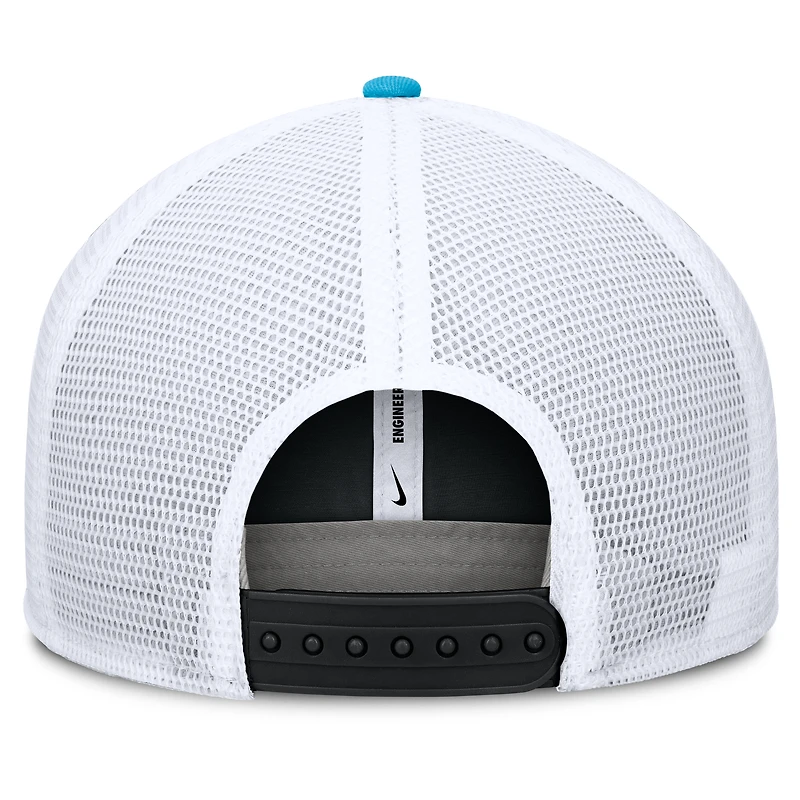 Men's Nike  Black/Light Blue Miami Marlins Pro Performance Trucker Snapback Hat