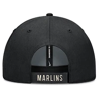 Men's Nike Black/Natural Miami Marlins Statement Club Performance Adjustable Hat