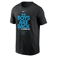 Men's Nike  Black Miami Marlins 2021 Opening Day Phrase T-Shirt