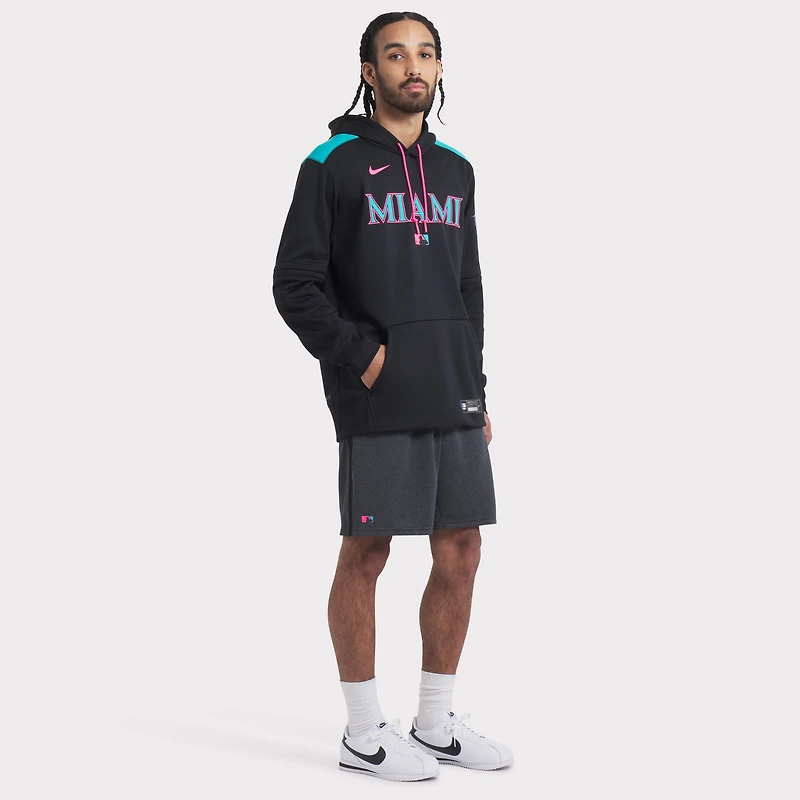 Short Nike noir en tricot Performance City Connect Authentic Collection 2025 des Miami Marlins pour homme
