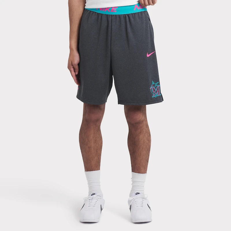 Short Nike noir en tricot Performance City Connect Authentic Collection 2025 des Miami Marlins pour homme