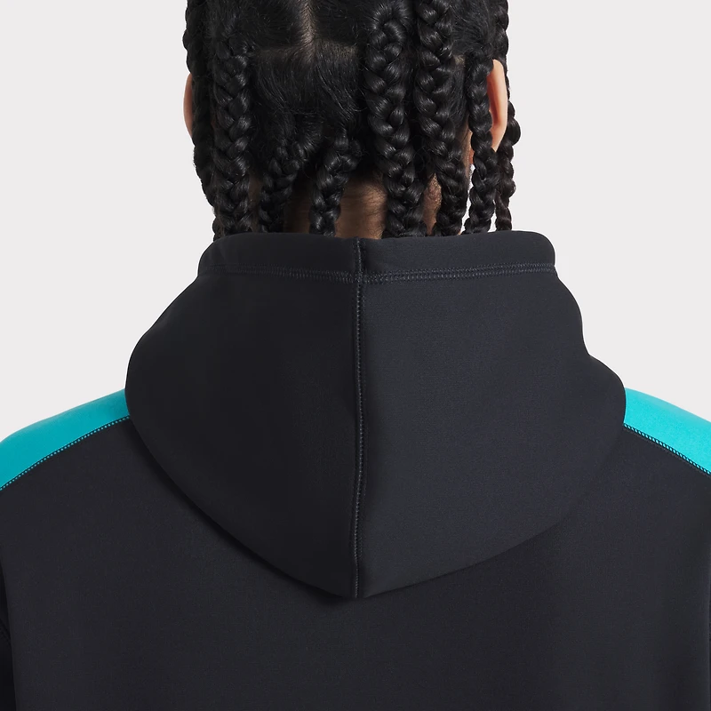 Men's Nike Black Miami Marlins 2025 City Connect Authentic Collection Therma Pullover Hoodie