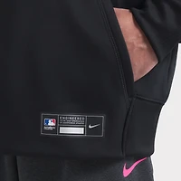 Men's Nike Black Miami Marlins 2025 City Connect Authentic Collection Therma Pullover Hoodie