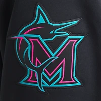 Men's Nike Black Miami Marlins 2025 City Connect Authentic Collection Therma Pullover Hoodie