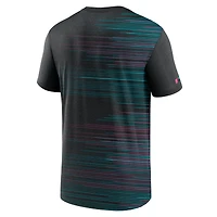 Men's Nike Black Miami Marlins 2025 City Connect Authentic Collection Velocity Performance T-Shirt