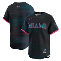 Maillot Nike City Connect 2025 noir pour homme des Miami Marlins