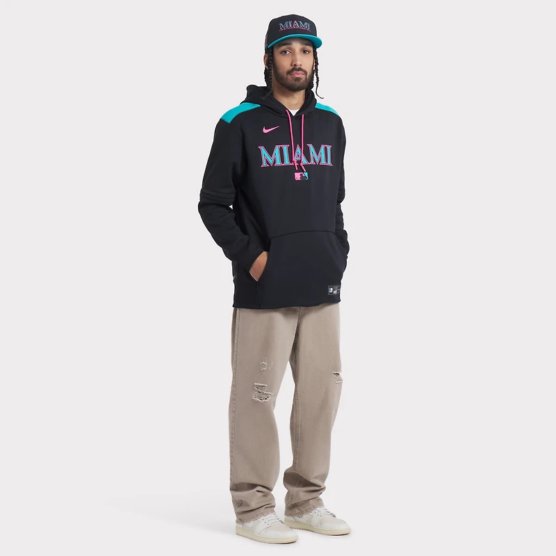 Casquette Nike noire Miami Marlins 2025 City Connect Performance pour homme