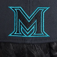 Casquette Nike noire Miami Marlins 2025 City Connect Performance Swoosh Flex pour homme