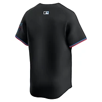 Men's Nike Black Miami Marlins Alternate Limited Jersey