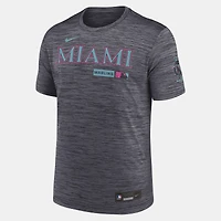 Men's Nike Black Miami Marlins Authentic Collection City Connect Velocity Dri-FIT T-Shirt