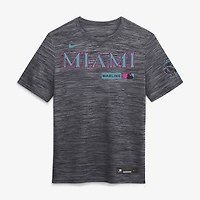 Men's Nike Black Miami Marlins Authentic Collection City Connect Velocity Dri-FIT T-Shirt