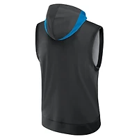 Sweat à capuche sans manches Nike Miami Marlins Authentic Collection Dri-FIT pour homme, noir