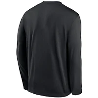 Men's Nike Black Miami Marlins Authentic Collection Performance Long Sleeve T-Shirt