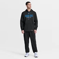 Men's Nike Black Miami Marlins Authentic Collection Therma-FIT Hoodie
