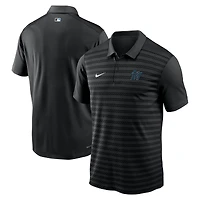 Polo Nike Victory Dri-FIT noir pour homme des Miami Marlins Authentic Collection